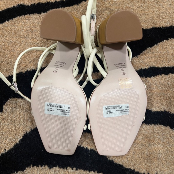 Schutz Ambrielle sandal in Vanilla Ice Nappa leather - Picture 7 of 10